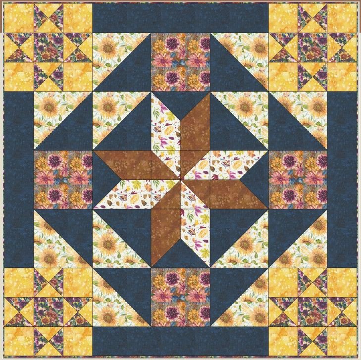 Sunflower Lane Barn Start Quilt Pattern - Digital