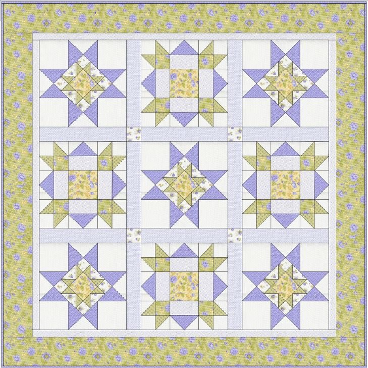 Sunflower Lane Spring Blooms Quilt Pattern - Digital Download
