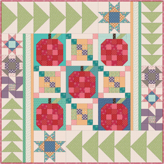 Sunflower Lane An Apple A Day Pattern - Digital