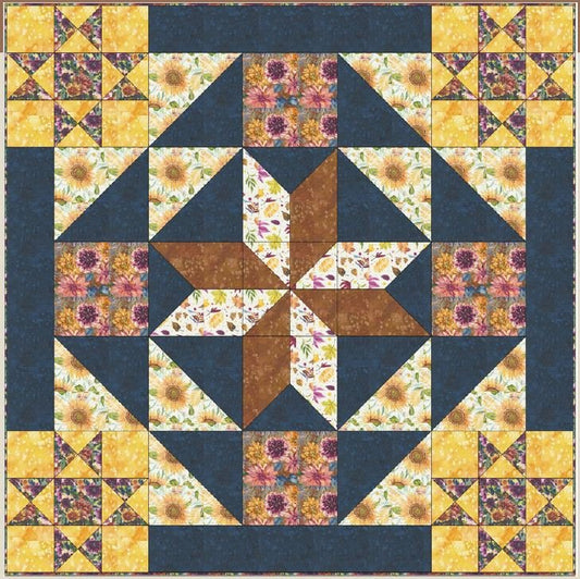Sunflower Lane Barn Start Quilt Pattern - Digital
