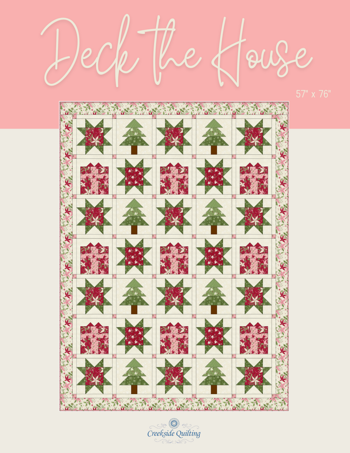 Sunflower Lane Deck The House Quilt Pattern - Digital Download
