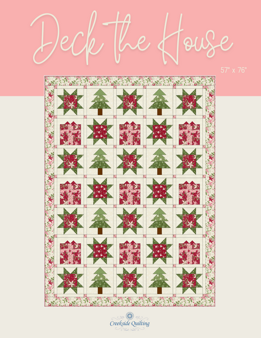 Sunflower Lane Deck The House Quilt Pattern - Digital Download