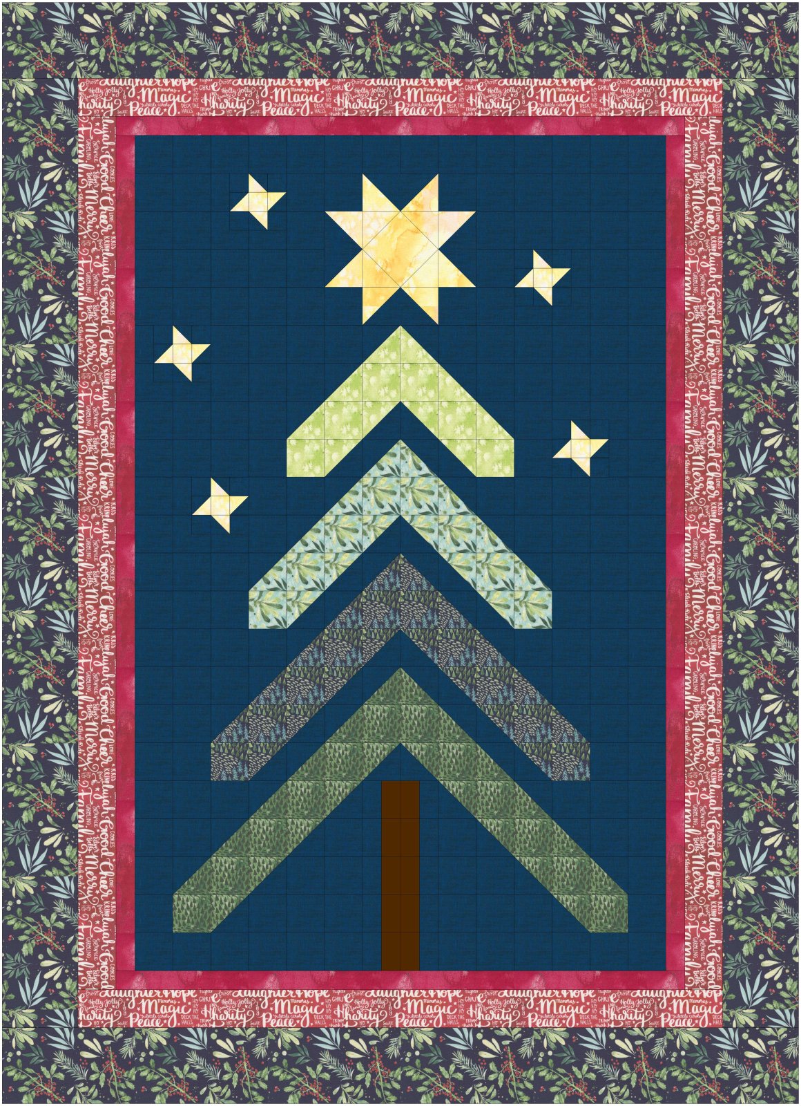 Sunflower Lane O' Christmas Tree Pattern - Digital Download