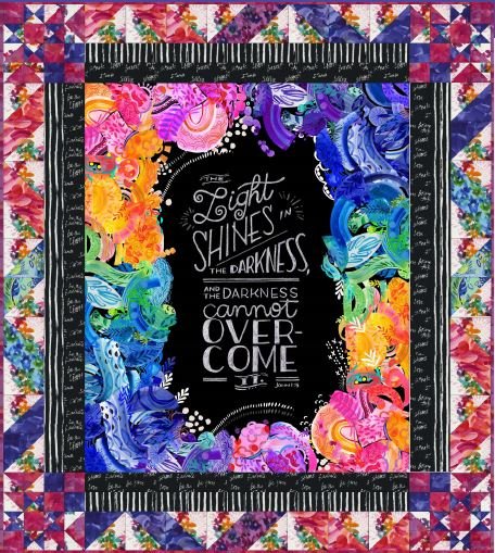 Sunflower Lane Playgrounds Panel Quilt Pattern - Digital Download