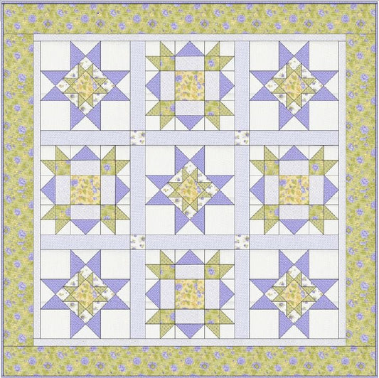 Sunflower Lane Spring Blooms Quilt Pattern - Digital Download