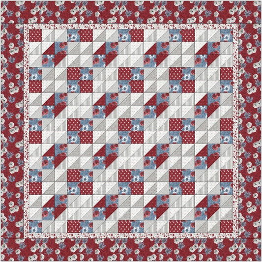 Sunflower Lane Hovering Hawks Pattern - Digital Download